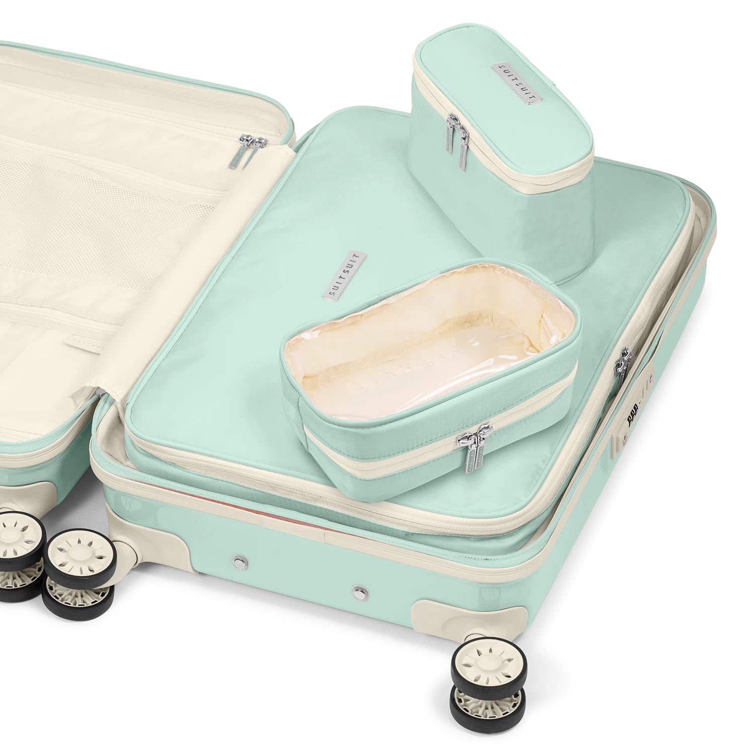 Fabulous Fifties - Luminous Mint - Packing Cube Set (55 Cm) 4 Fabulous Fifties - Luminous Mint - Packing Cube Set (55 Cm) - Afbeelding 2