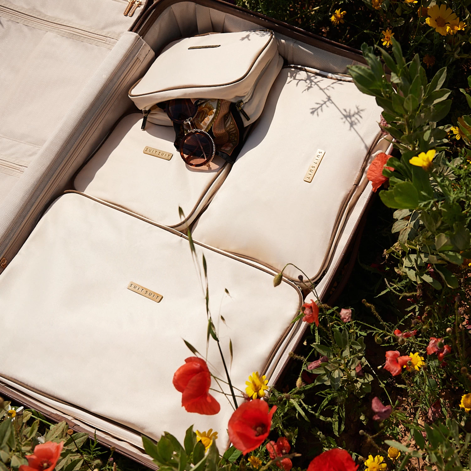 Fab Seventies - Antique White - Packing Cube Set (76 Cm) 8 Fab Seventies - Antique White - Packing Cube Set (76 Cm) - Afbeelding 6