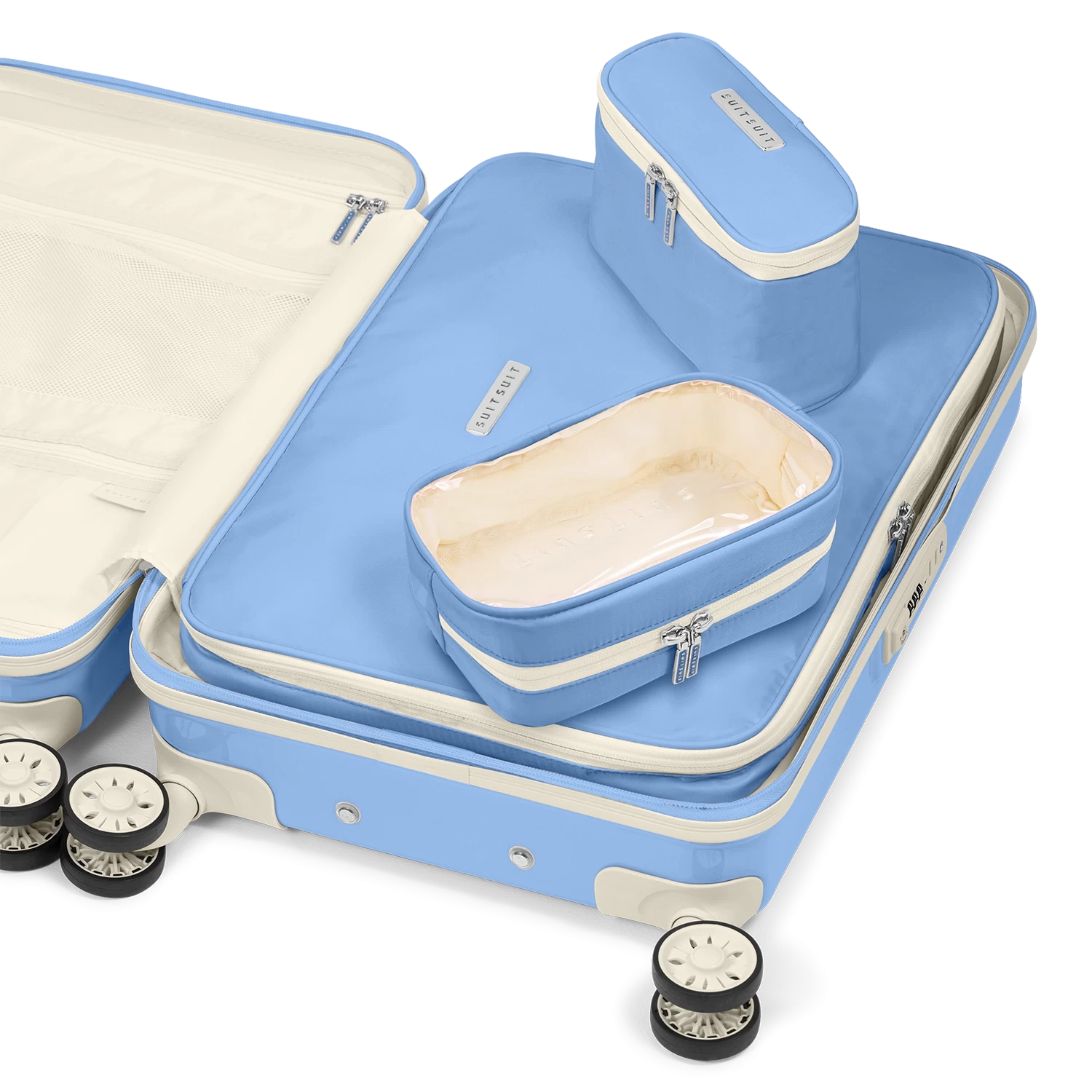 Fabulous Fifties - Alaska Blue - Packing Cube Set (55 Cm) 4 Fabulous Fifties - Alaska Blue - Packing Cube Set (55 Cm) - Afbeelding 2