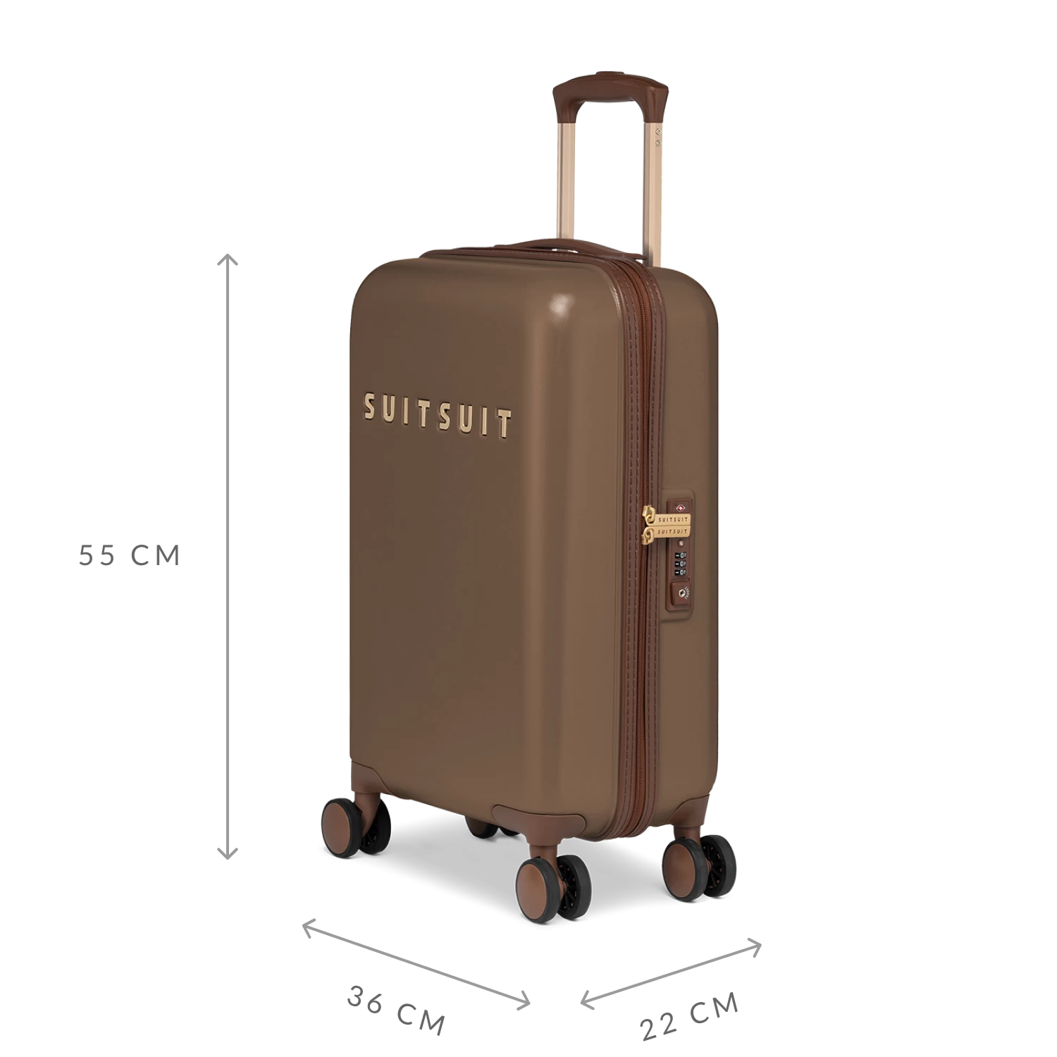 Fab Seventies - Cocoa Brown - Handbagage (55cm) 6 Fab Seventies - Cocoa Brown - Handbagage (55cm) - Afbeelding 4