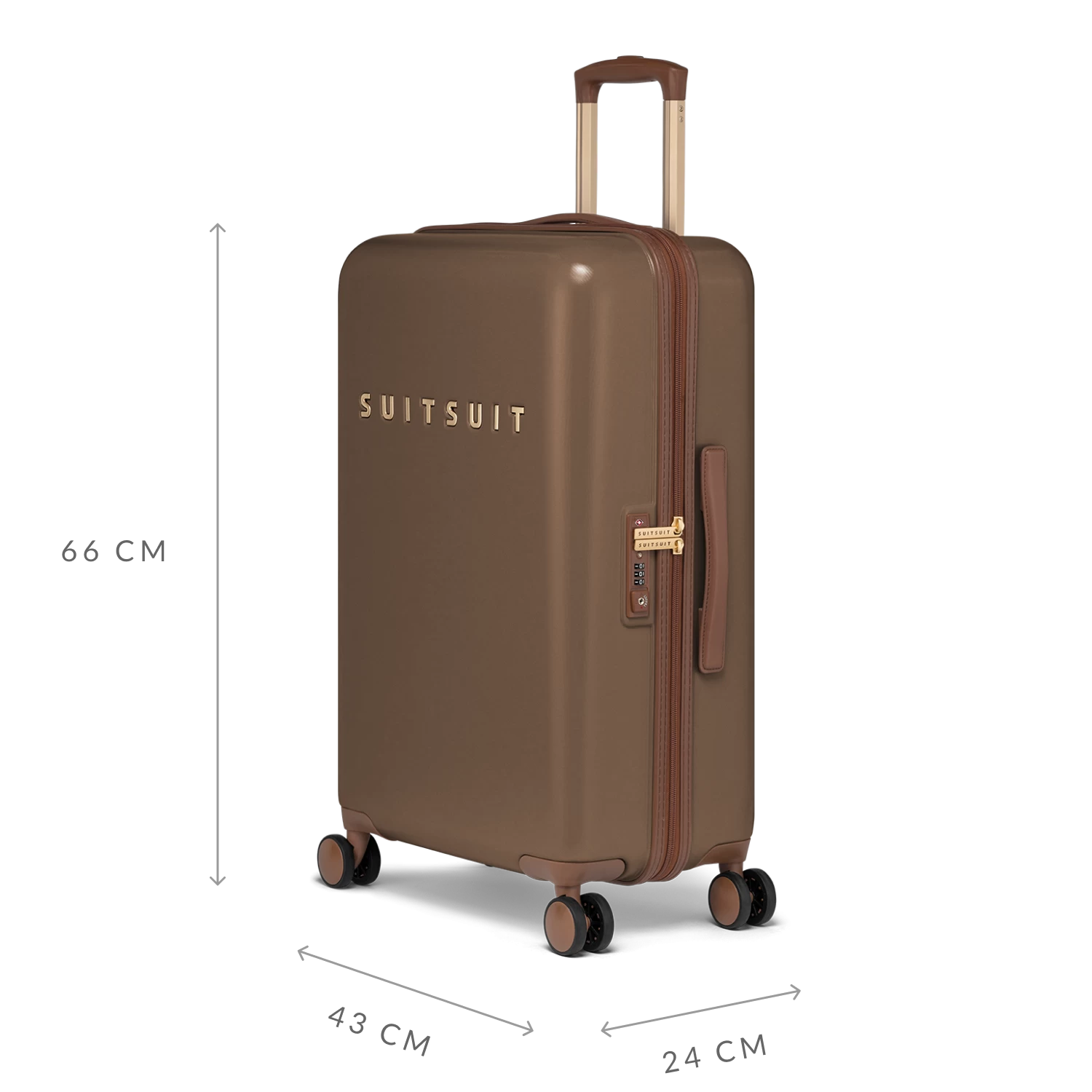 Fab Seventies - Cocoa Brown - Reiskoffer (66 Cm) 5 Fab Seventies - Cocoa Brown - Reiskoffer (66 Cm) - Afbeelding 3